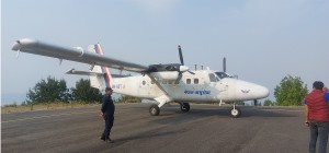 रेसुङ्गामा नेपाल वायुसेवा निगमको जहाजबाट परीक्षण उडान